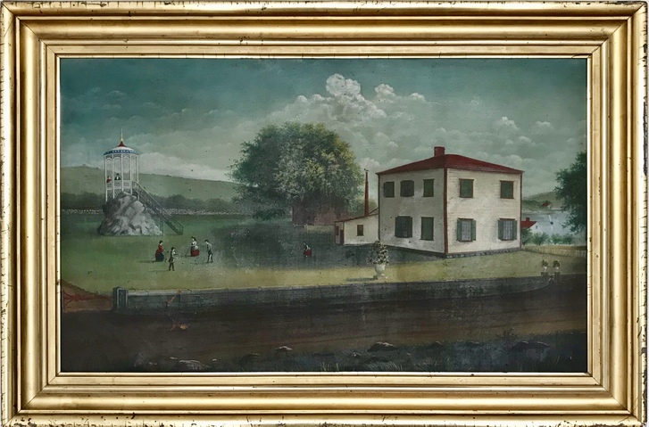 Title unknown . view of Asa Woodbury house, Annisquam Jane Deering Gallery Gloucester, Cape Ann | of time and place Oil