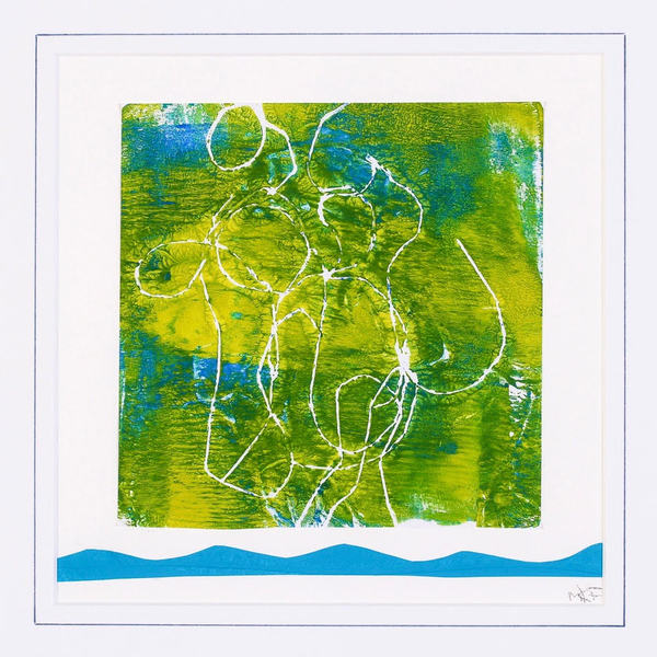 Folly Cove Sea Garden, No. 1, Gloucester Massachusetts Jane Deering Gallery Awry | Just Breathe Mixed media on paper