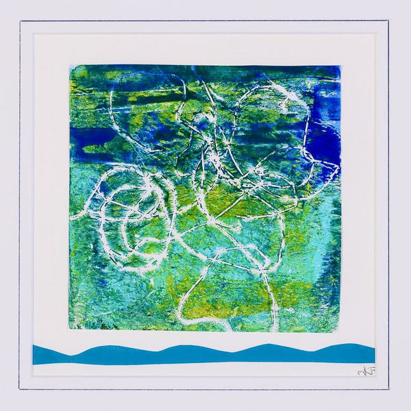 Wading In at Lighthouse Beach, Annisquam, Massachusetts Jane Deering Gallery Awry | Just Breathe Mixed media on paper