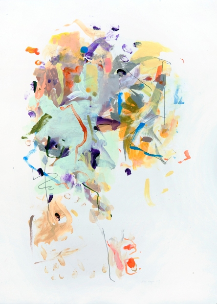 Glimpse Jane Deering Gallery Gina Werfel Acrylic on paper