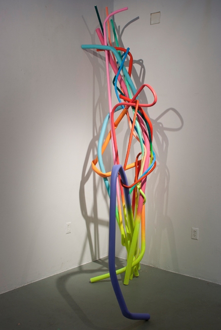 Tangled Pipes Jane Deering Gallery Exhibition: MFA candidates . UCSB & UCDavis Acrylic on PVC pipe
