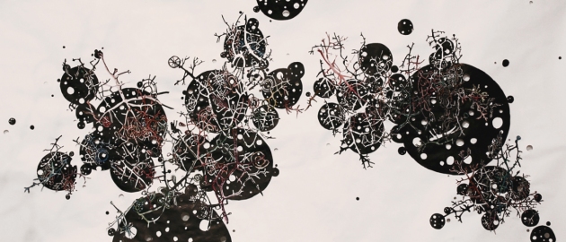 In/Phase Jane Deering Gallery Exhibition: MFA candidates . UCSB & UCDavis Sumi ink and watercolor on paper