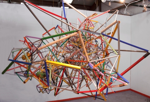 Obler's Paradox Jane Deering Gallery Exhibition: MFA candidates . UCSB & UCDavis Found objects, wire, metal