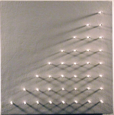 Shadow sculpture Jane Deering Gallery Exhibition: MFA candidates . UCSB & UCDavis Mixed media on panel