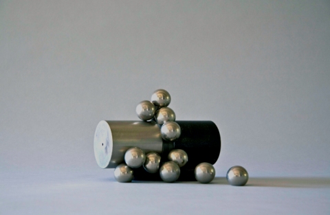 Constellation (Variation III) Jane Deering Gallery Alice Hutchins Steel ball bearings, plated steel, ferret magnet