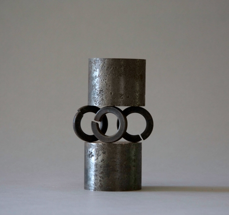 TRIO Jane Deering Gallery Alice Hutchins Iron rings, Alnico magnets