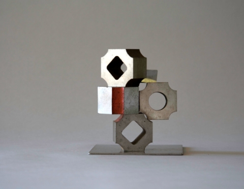 Untitled Jane Deering Gallery Alice Hutchins Plated and painted Alnico magnets