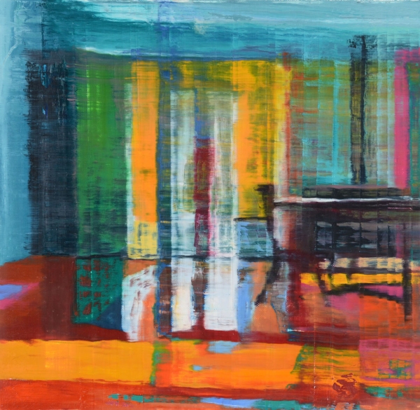 Small Interior with Sunlight Jane Deering Gallery Chris Baker Oil on canvas
