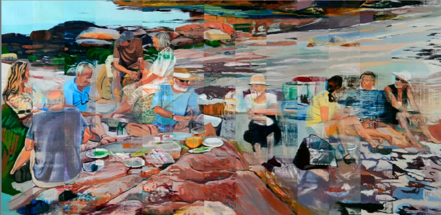Picnic Jane Deering Gallery Chris Baker Oil on canvas