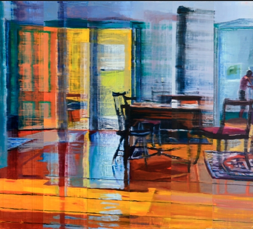 Interior with Sunlight Jane Deering Gallery Chris Baker Oil on canvas