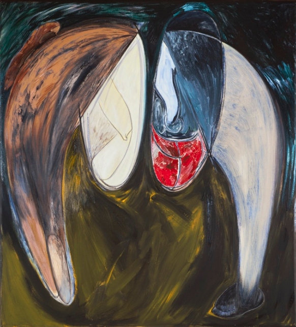 Discs Facing Off Jane Deering Gallery Selection of works Oil on canvas