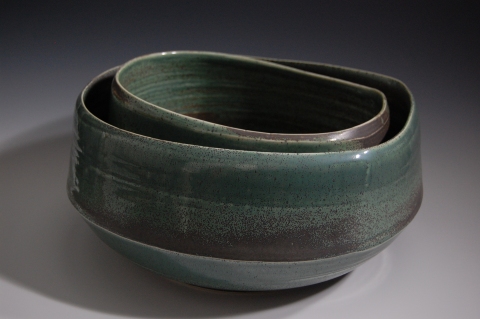 #2 . from the Serra series Jane Deering Gallery Exhibition: Ceramics . 'A Thousand Hours' Glazed porcelain
