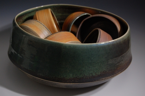 #3 . from the Serra series Jane Deering Gallery Exhibition: Ceramics . 'A Thousand Hours' Thrown and altered, glazed porcelain