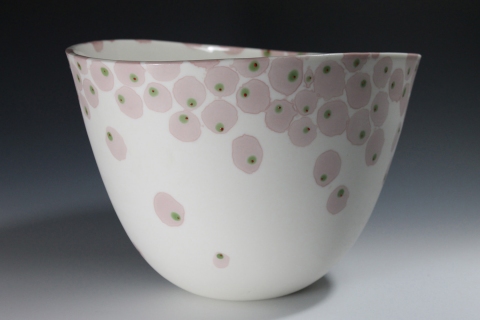 Bolas Jane Deering Gallery Exhibition: Ceramics . 'A Thousand Hours' Cone 6 Porcelain, soluble salts