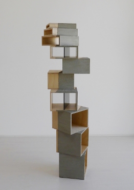 Fase (view #2) Jane Deering Gallery Birgit Faustmann Wood, plexiglas, mortar