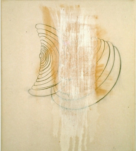 Executing Time Jane Deering Gallery Joan Tanner Oil, shellac, charcoal on unprimed canvas