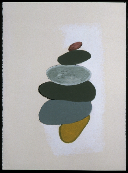 Foiled Stack Jane Deering Gallery Joan Tanner Oil stick and charcoal on Strathmore