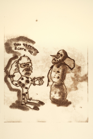 Image from The Trace Prints Project Jane Deering Gallery Dane Goodman + Keith Puccinelli Trace print