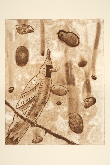 Image from The Trace Prints Project Jane Deering Gallery Dane Goodman + Keith Puccinelli Trace print