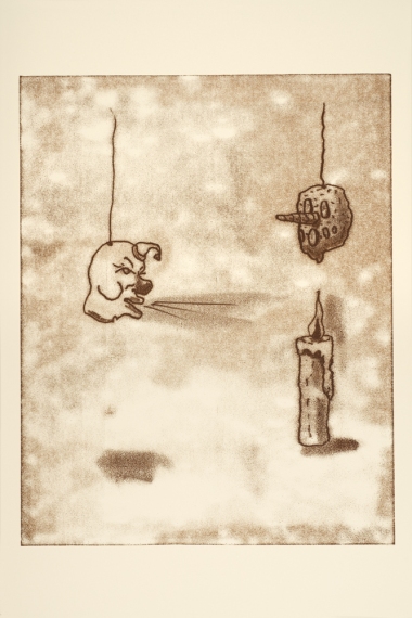 Image from The Trace Prints Project Jane Deering Gallery Dane Goodman + Keith Puccinelli Trace print