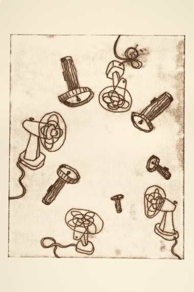 Image from The Trace Prints Project Jane Deering Gallery Dane Goodman + Keith Puccinelli Trace print