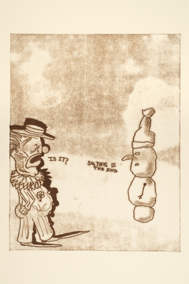 Image from The Trace Prints Project Jane Deering Gallery Dane Goodman + Keith Puccinelli Trace print