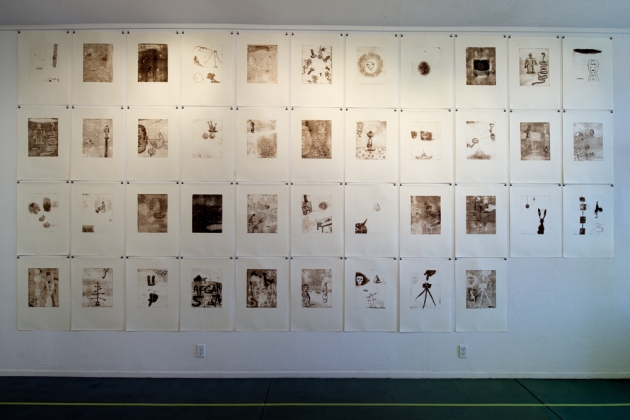 Selection of the 110 Trace Prints on view Jane Deering Gallery Dane Goodman + Keith Puccinelli March 5 - 30 . 2013