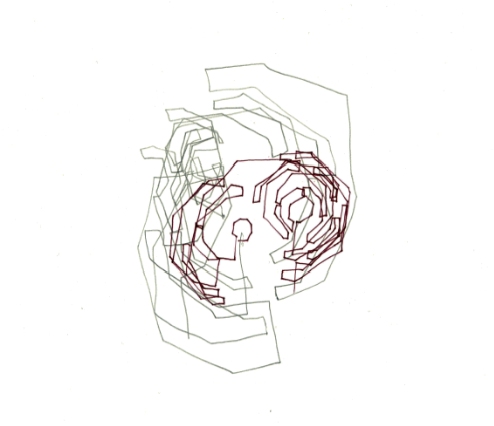 labyrinth: church: 1 Jane Deering Gallery Linda Ekstrom ink and graphite pencil on paper