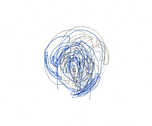 labyrinth: manuscript: 2 Jane Deering Gallery Linda Ekstrom ink and graphite pencil on paper