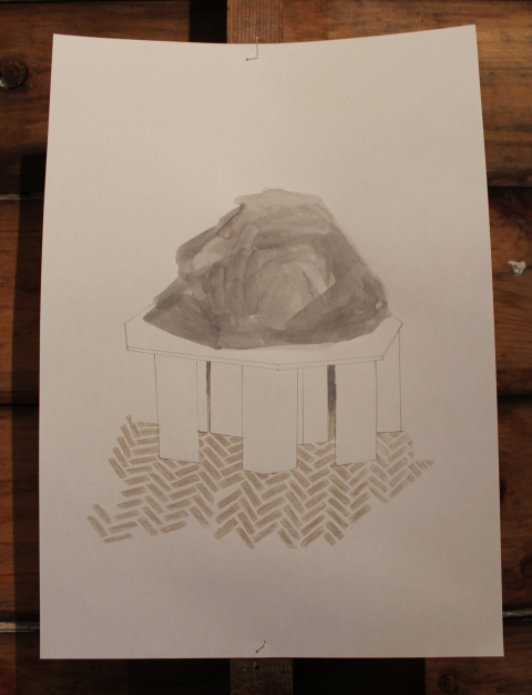Boulder, Table Jane Deering Gallery Emily Speed Watercolor, pencil, crayon on paper