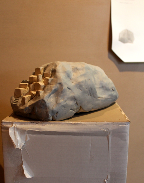 Whale Jane Deering Gallery Emily Speed Paper-clay, water-based ink, pencil and watercolor on paper