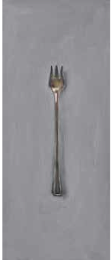 Silver Fork #1 . The Saint Jane Deering Gallery Leslie Lewis Sigler Oil on board