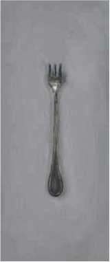 Silver Fork #9 . The Teacher Jane Deering Gallery Leslie Lewis Sigler Oil on board