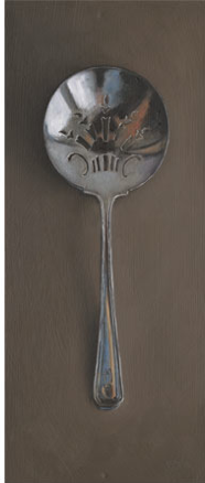 Silver Spoon #7 . The Collector Jane Deering Gallery Leslie Lewis Sigler Oil on board
