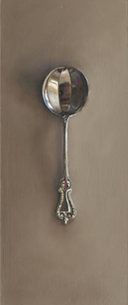 Silver Spoon #5 . The Wayfarer Jane Deering Gallery Leslie Lewis Sigler Oil on board