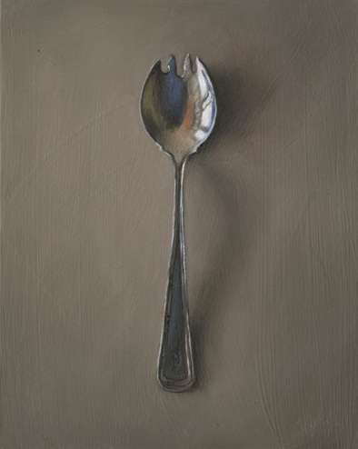 Silver Spoon #16 . The Youngest Jane Deering Gallery Leslie Lewis Sigler Oil on board