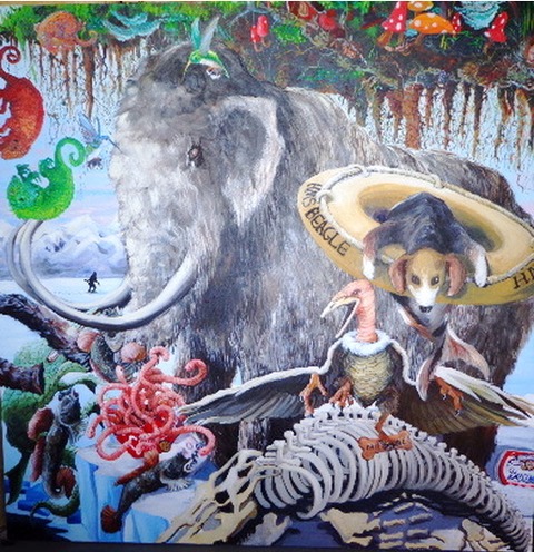 Black and White and Red All Over Jane Deering Gallery Heidi L. Johnson Oil on canvas