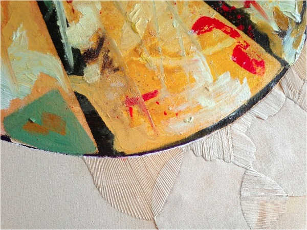 Last Land (detail) Jane Deering Gallery Exhibition: The Land Has Many Parts . selected images Oil on canvas + embroidery on canvas