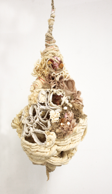 Pupa Jane Deering Gallery Exhibition: The Land Has Many Parts . selected images Discarded fabrics, thread, wire