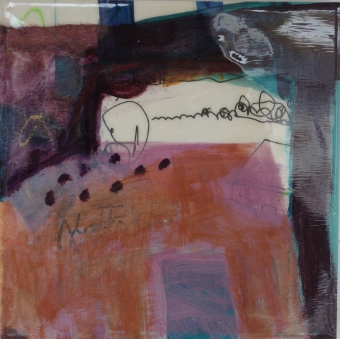 Untitled 006 Jane Deering Gallery Juni Van Dyke Mixed media on panel
