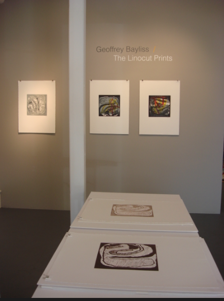 Installation shot: Geoffrey Bayliss | The Linocut Prints Jane Deering Gallery Geoffrey Bayliss