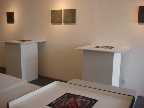 Installation shot: Geoffrey Bayliss | The Linocut Prints Jane Deering Gallery Geoffrey Bayliss