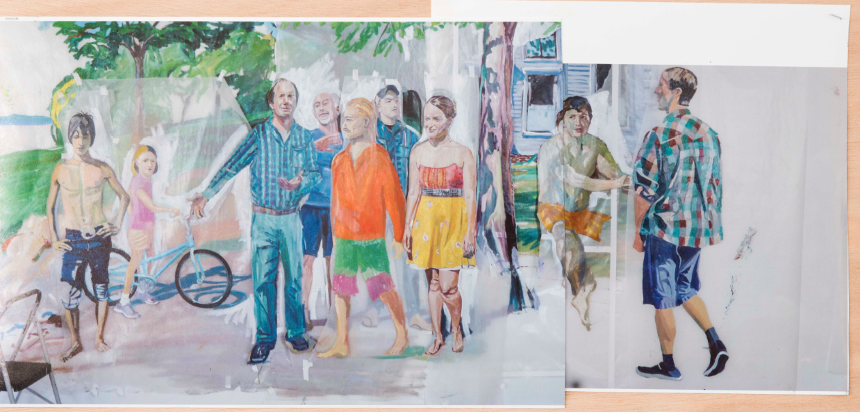 Photo collage study Jane Deering Gallery Chris Baker photographic prints on paper