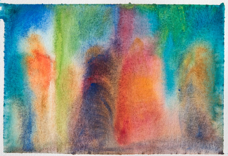 Study 1.6 for 'Pacific' Jane Deering Gallery Chris Baker Watercolor on paper