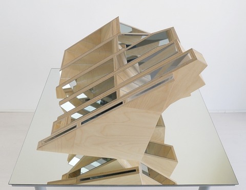 Crustal II Jane Deering Gallery Birgit Faustmann Wood, mirrored plexiglas