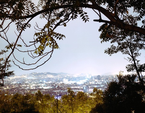 Metropolis 52.23'N 4.55'E (Barcelona) Jane Deering Gallery Christina Seely Digital C-print on Crystal paper
