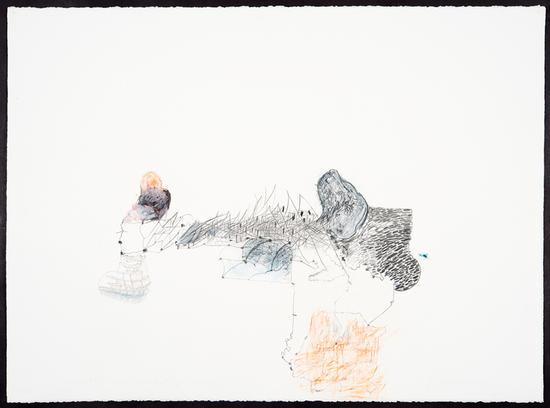 donottellmewhereibelong #2 Jane Deering Gallery Selected works by California artists Graphie, oil stick, pastel on Strathmore paper