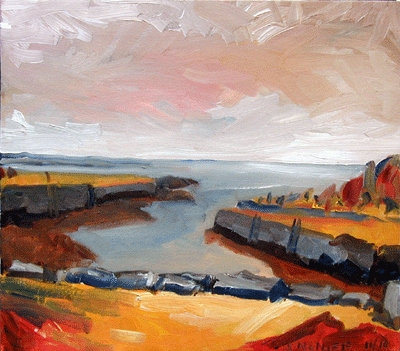Bay View Wharfs 3 Jane Deering Gallery Shaun McNiff Oil on canvas