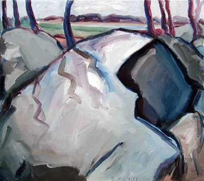 Squam Moraine 2 Jane Deering Gallery Shaun McNiff Oil on canvas