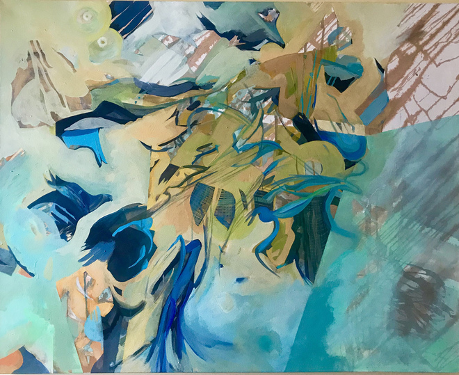 Mystical Process Large Paintings on canvas & paper acrylic on canvas